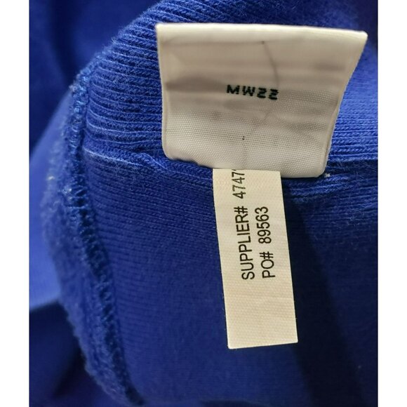 Polo By Ralph Lauren Crewneck Sweatshirt Large, Blue w Orange Pony, Cotton Blend - Picture 5 of 7